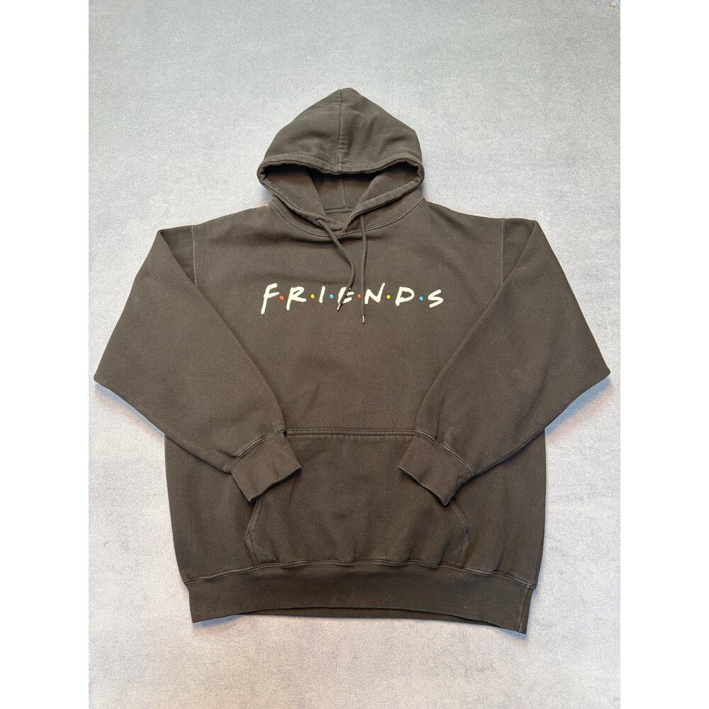 Friends TV Show Logo Black Hoodie Pullover UNISEX Large